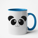 Mug bleu Personnalisé tête de Panda