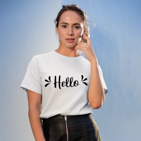 T-shirt Femme Personnalisé Hello