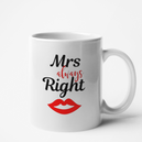 Mug blanc Personnalisé Mrs Right
