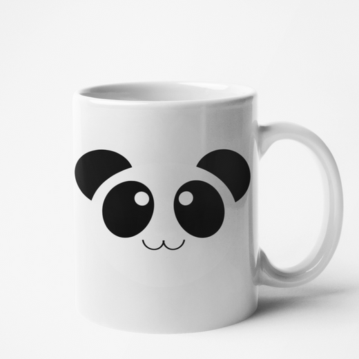 Mug blanc Personnalisé tête de Panda