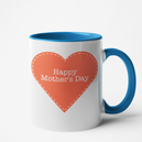 Mug bleu Personnalisé Happy Mother's day