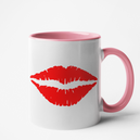 Mug rose Personnalisé Bisous
