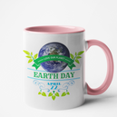 Mug rose Personnalisé Earth Day