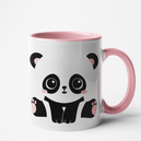 Mug rose personnalisé Panda
