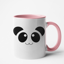 Mug rose Personnalisé tête de Panda