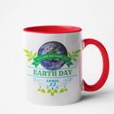 Mug rouge Personnalisé Earth Day