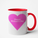Mug rouge Personnalisé Happy Mother's day