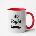 Mug rouge Personnalisé Mr Right