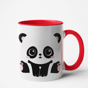 Mug rouge personnalisé Panda