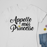 T-shirt Femme Personnalisé Appelle moi Princesse
