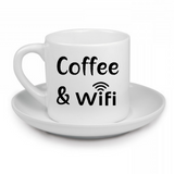 Tasse à café Personnalisée Coffee & wifi