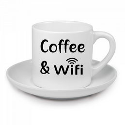 Tasse à café Personnalisée Coffee & wifi